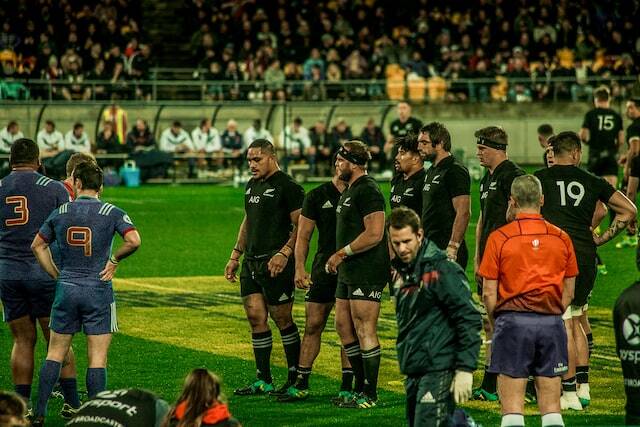 Kiwis at a Rugby Match